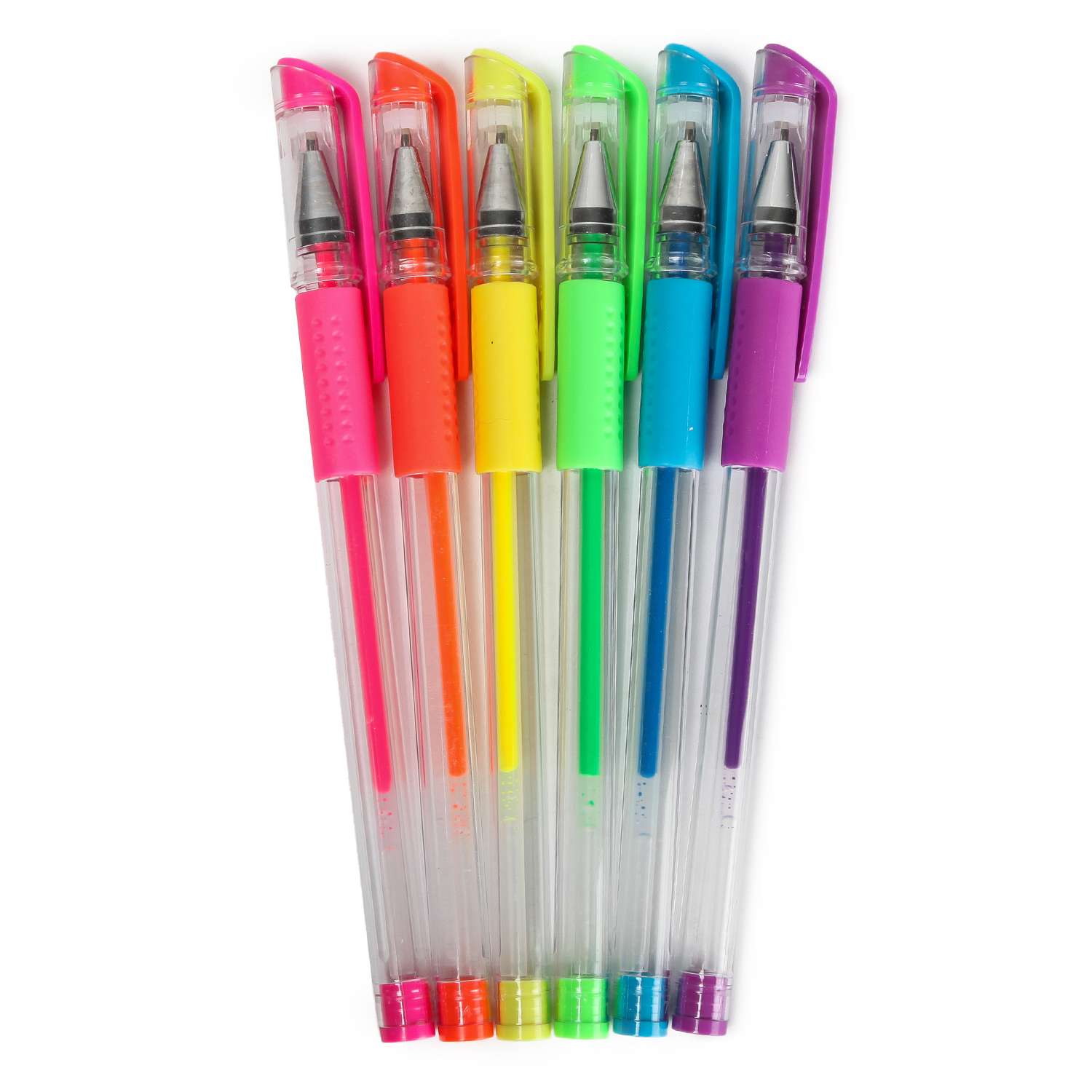 Ручки гелевые Erhaft неоновые 6 цветов MP55747 - фото 3