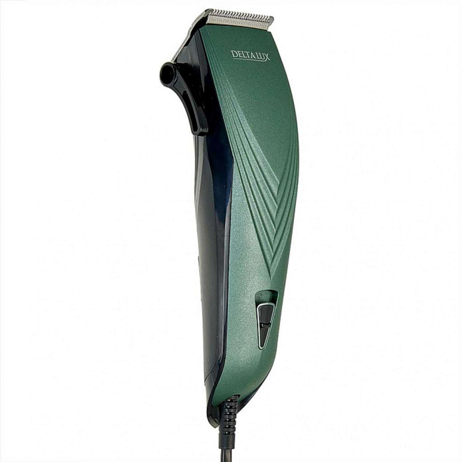 Машинка для стрижки волос Delta Lux DE-4201 зеленый 7 Вт 4 съемных гребня - фото 1