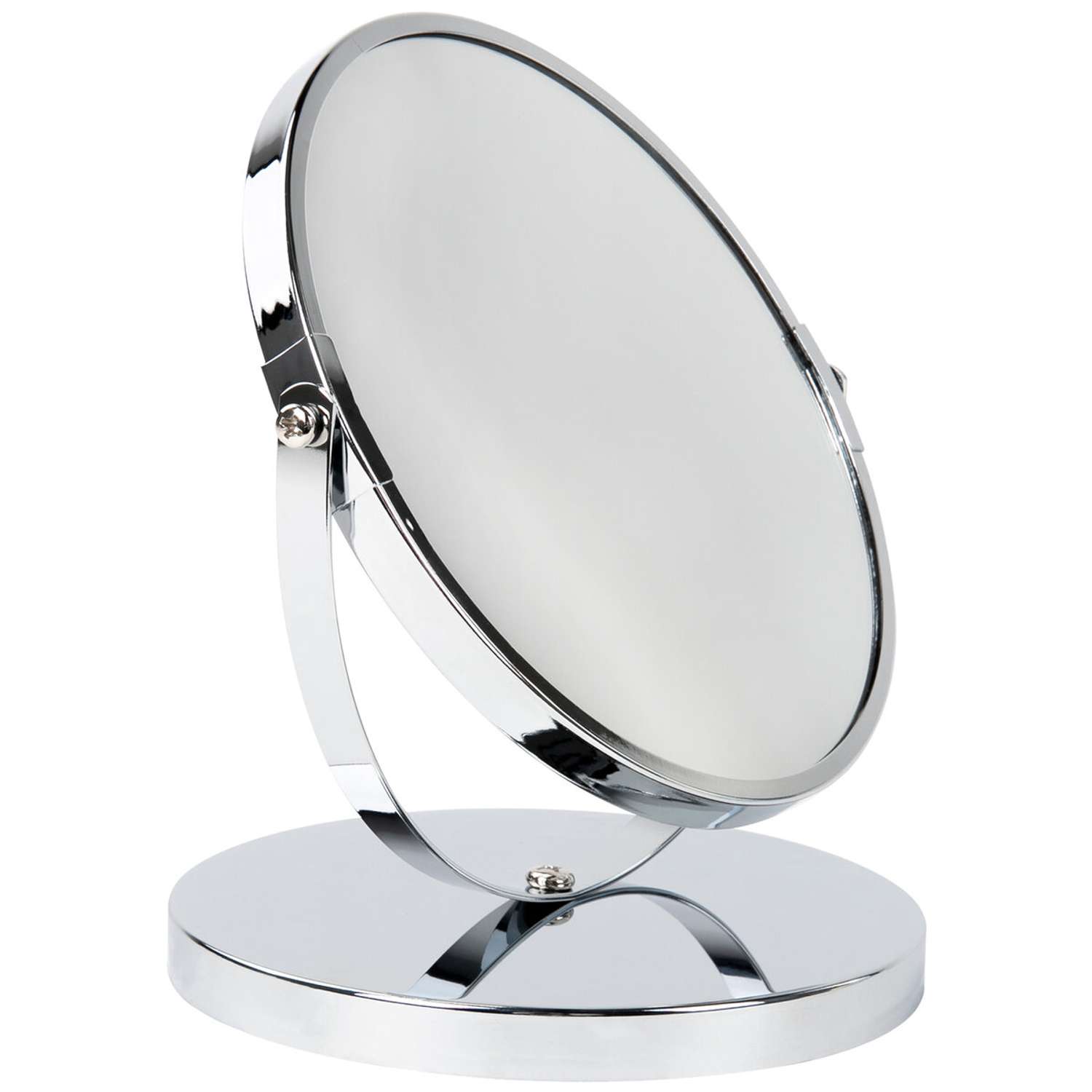 Зеркало для ванной комнаты Brabix косметическое настольное круглое для макияжа Д-17 см двухстороннее с увеличением - фото 9