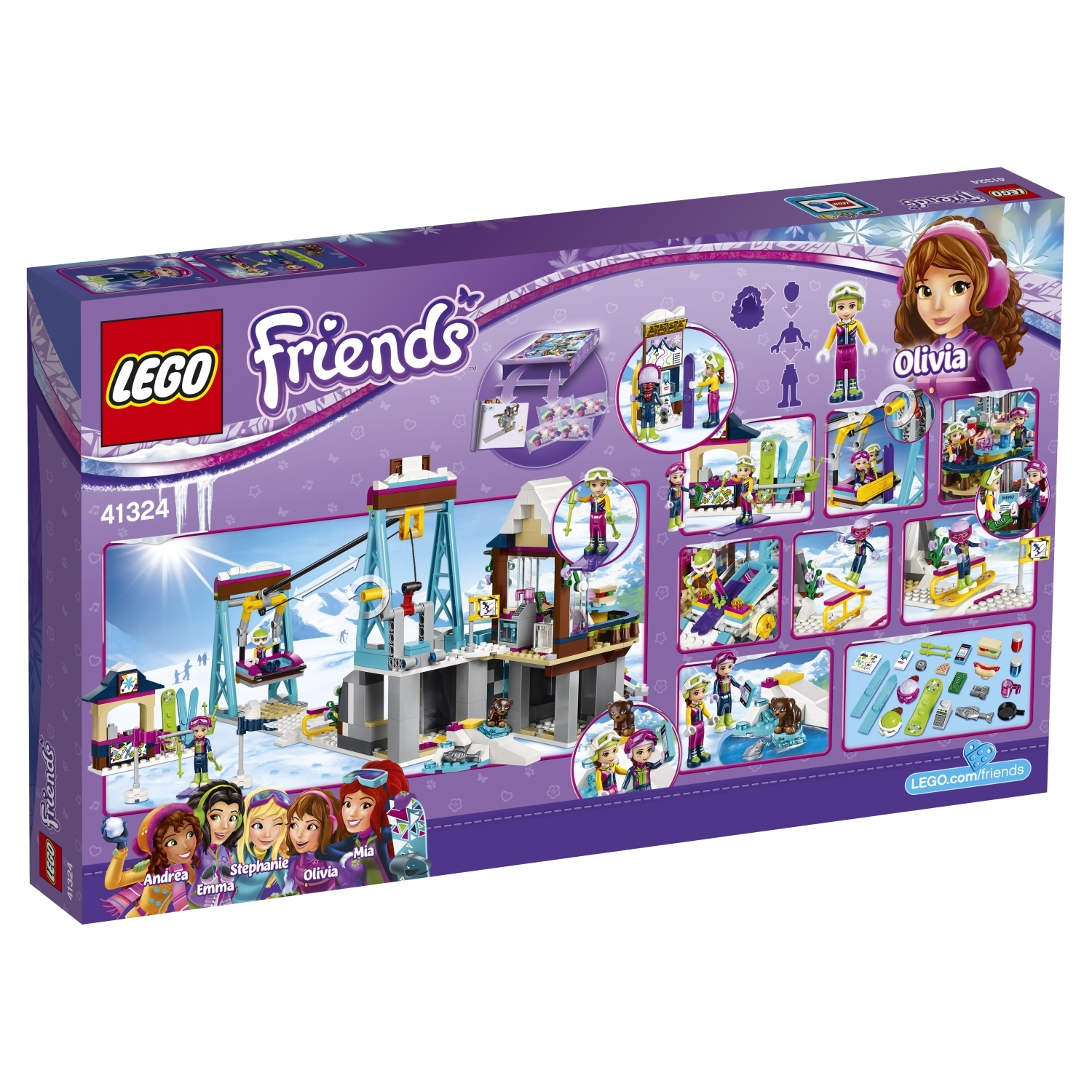 Конструктор LEGO Friends Горнолыжный курорт: подъёмник (41324) - фото 3