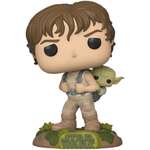 Подвижная фигурка Funko POP! Star Wars Тренеровка Люка Скайуокера с Йодой Luke with Yoda из фильма Звездные войны