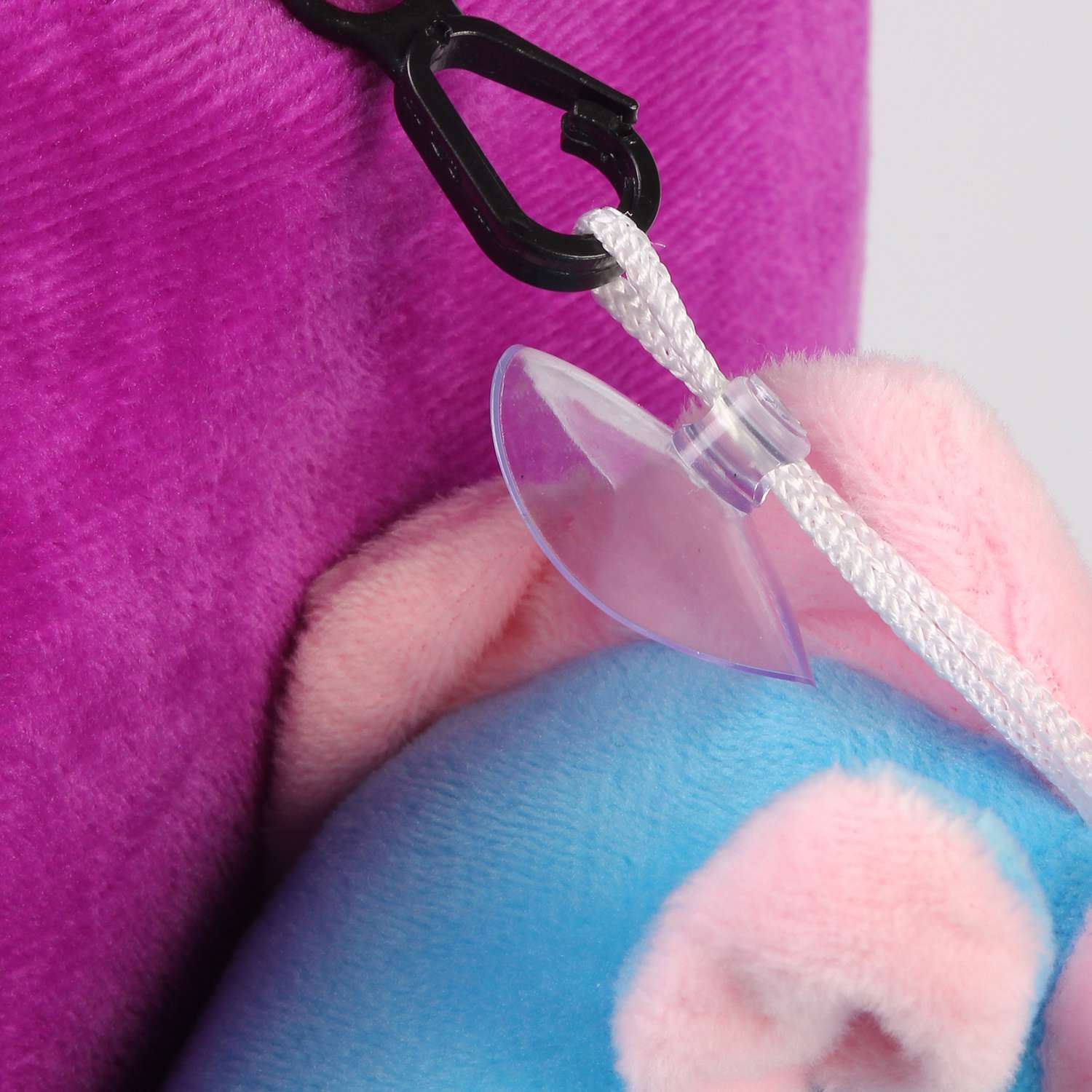 Рюкзак с игрушкой Little Mania фиолетовый Дракоша голубой с розовым - фото 5