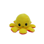 Игрушка мягкая Uniglodis перевертыш Осьминожка желтый/розовый