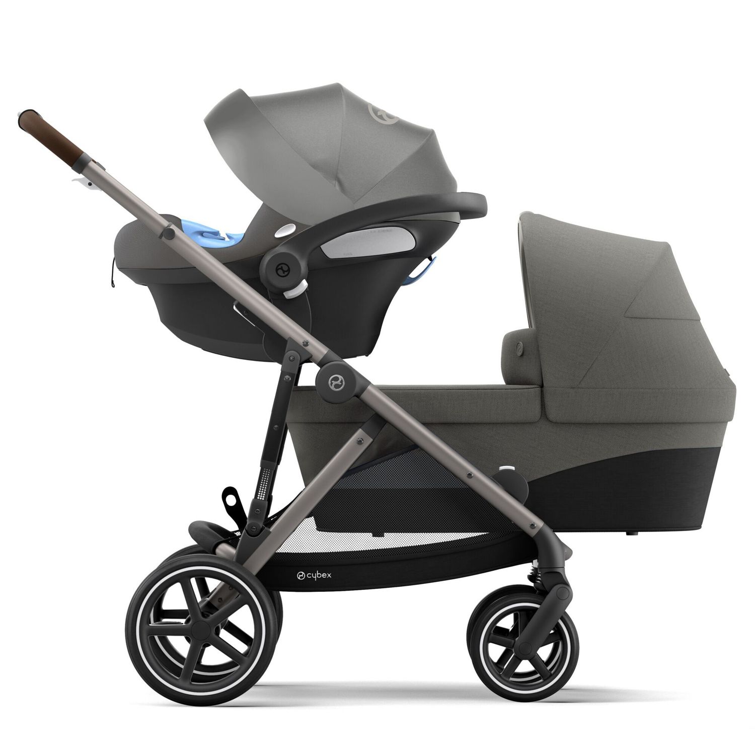 Блок спальный для коляски Cybex Gazelle S Seat Soho с дождевиком Grey 520004663 - фото 10