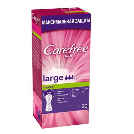 Ежедневные прокладки Carefree plus Large 20 шт