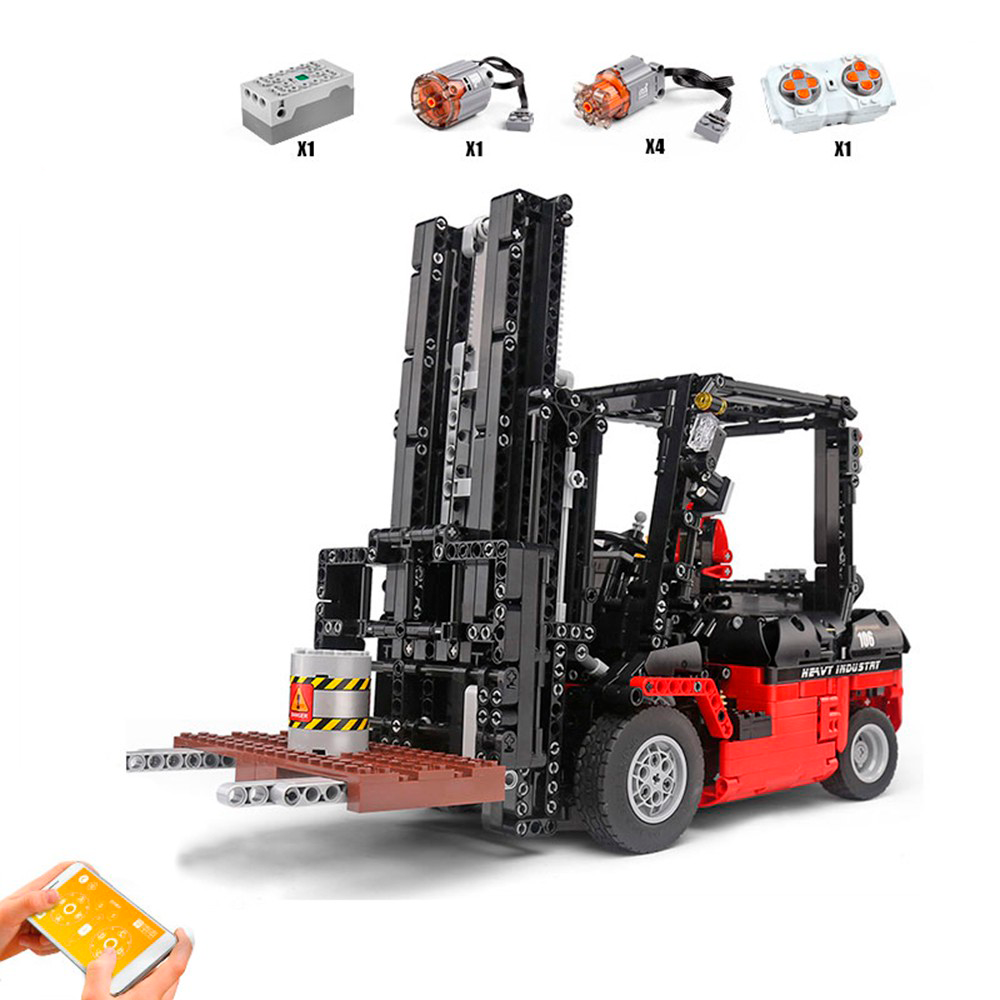 Конструктор Mould King Вилочный погрузчик Forklift Mk II с моторизацией 1719 деталей - фото 7