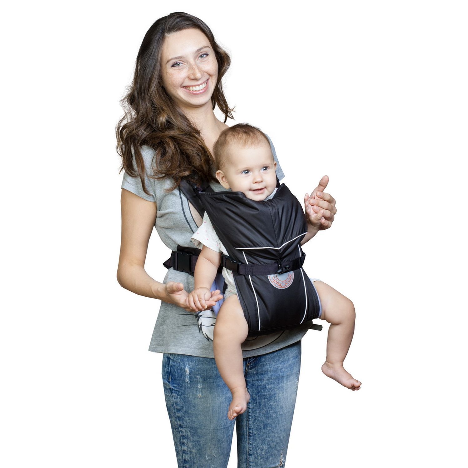 Рюкзак-кенгуру Чудо-чадо «‎BabyActive Simple» черный - фото 11