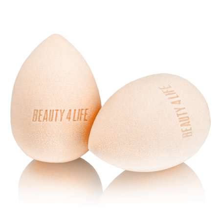 Спонжи для макияжа Beauty4Life персиковые 2 шт