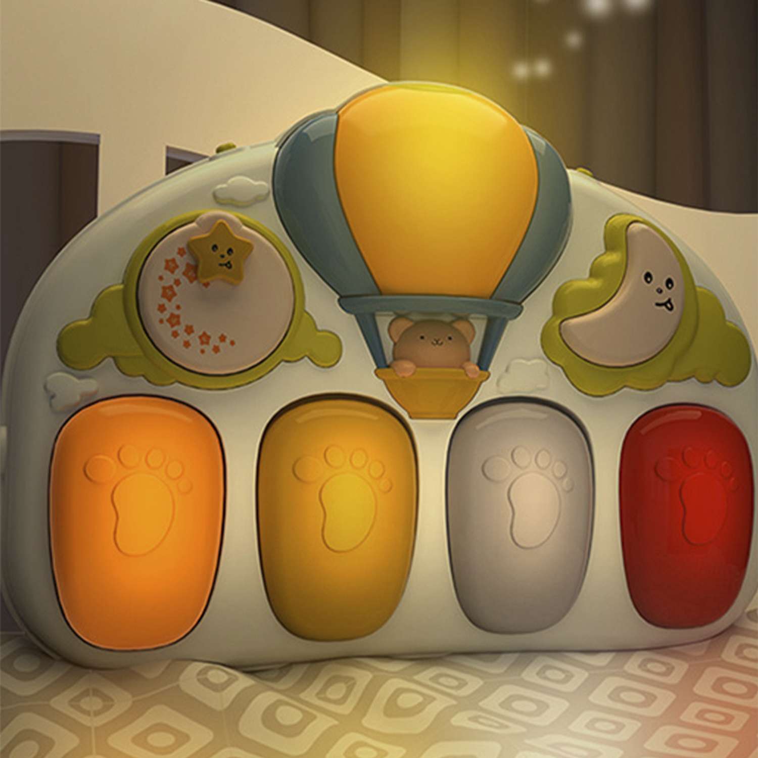 Игровой музыкальный коврик SHARKTOYS со светом музыкой 3 режима - фото 3