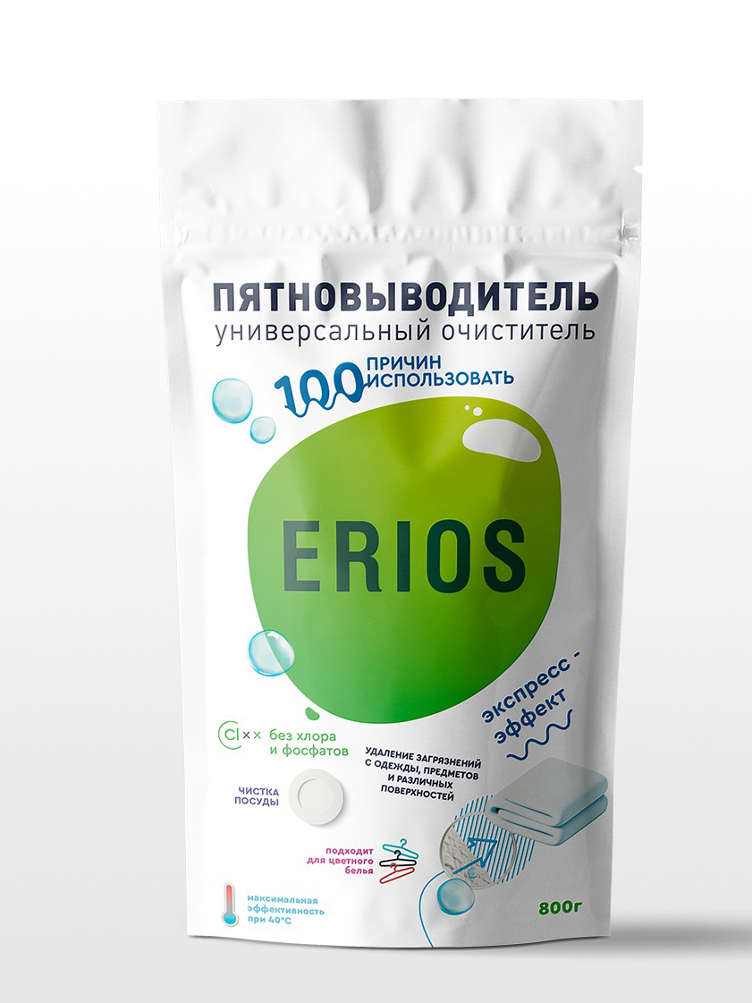 Кислородный отбеливатель ERIOS Пятновыводитель для цветного белого и  детского белья гипоаллергенный купить по цене 199 ₽ в интернет-магазине  Детский мир