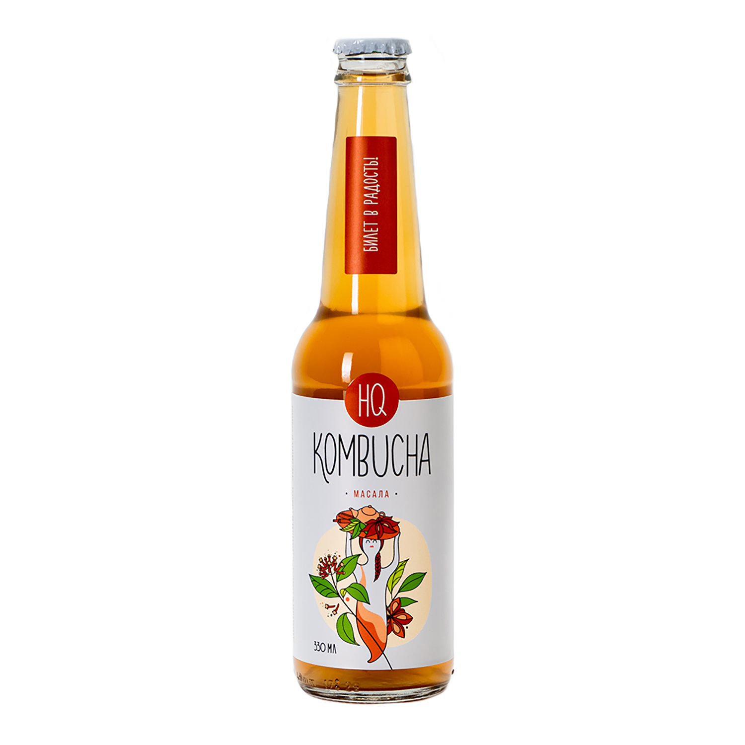 Комбуча HQ Kombucha Масала 330мл - фото 1