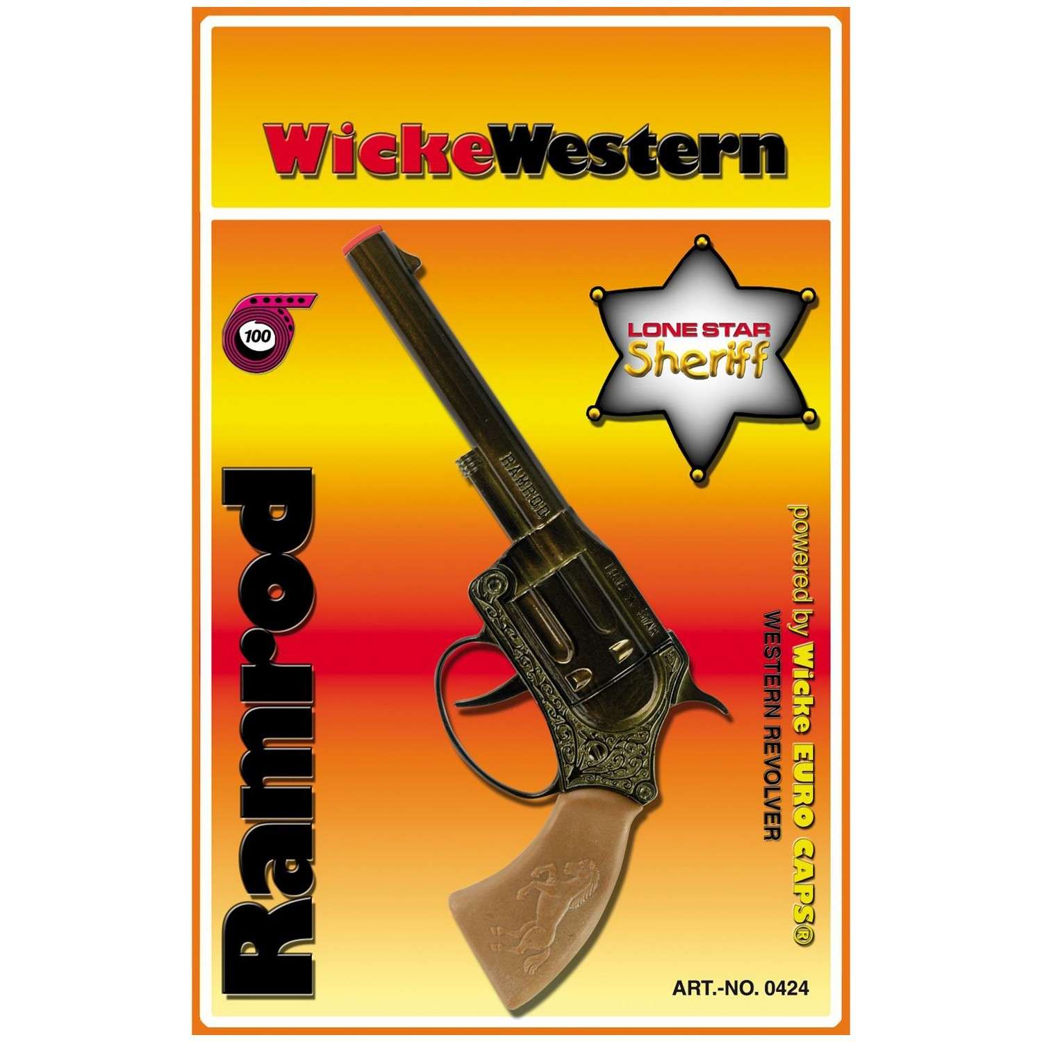 Игрушка Sohni-Wicke Пистолет Ramrod Gun Western 100зарядный 0424F - фото 2