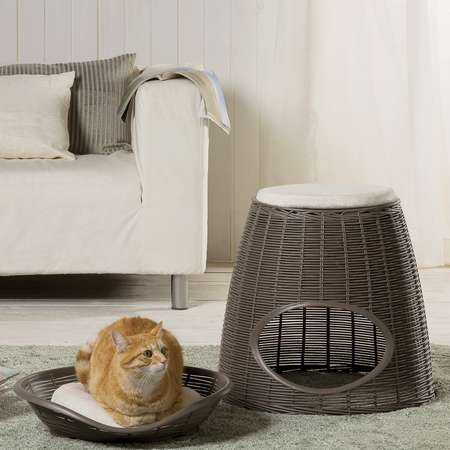 Домик для кошек Bama Pet Pasha с подушечками Светло-коричневый-Бежевый 19120
