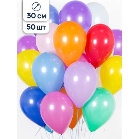 Воздушные шары Riota Ассорти пастель 30 см 50 шт