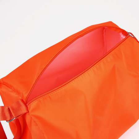 Сумка Sima-Land спортивная на молнии регулируемый ремень цвет оранжевый