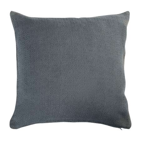 Подушка Tkano декоративная из хлопка фактурного плетения темно-серого цвета 45х45