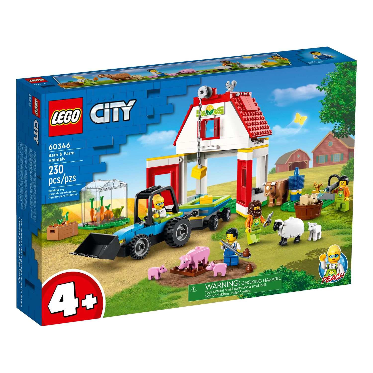 Конструктор LEGO 60346 City - Ферма и амбар с животными