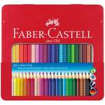 Карандаши цветные Faber Castell Grip 24 цветов трехгранные заточеные