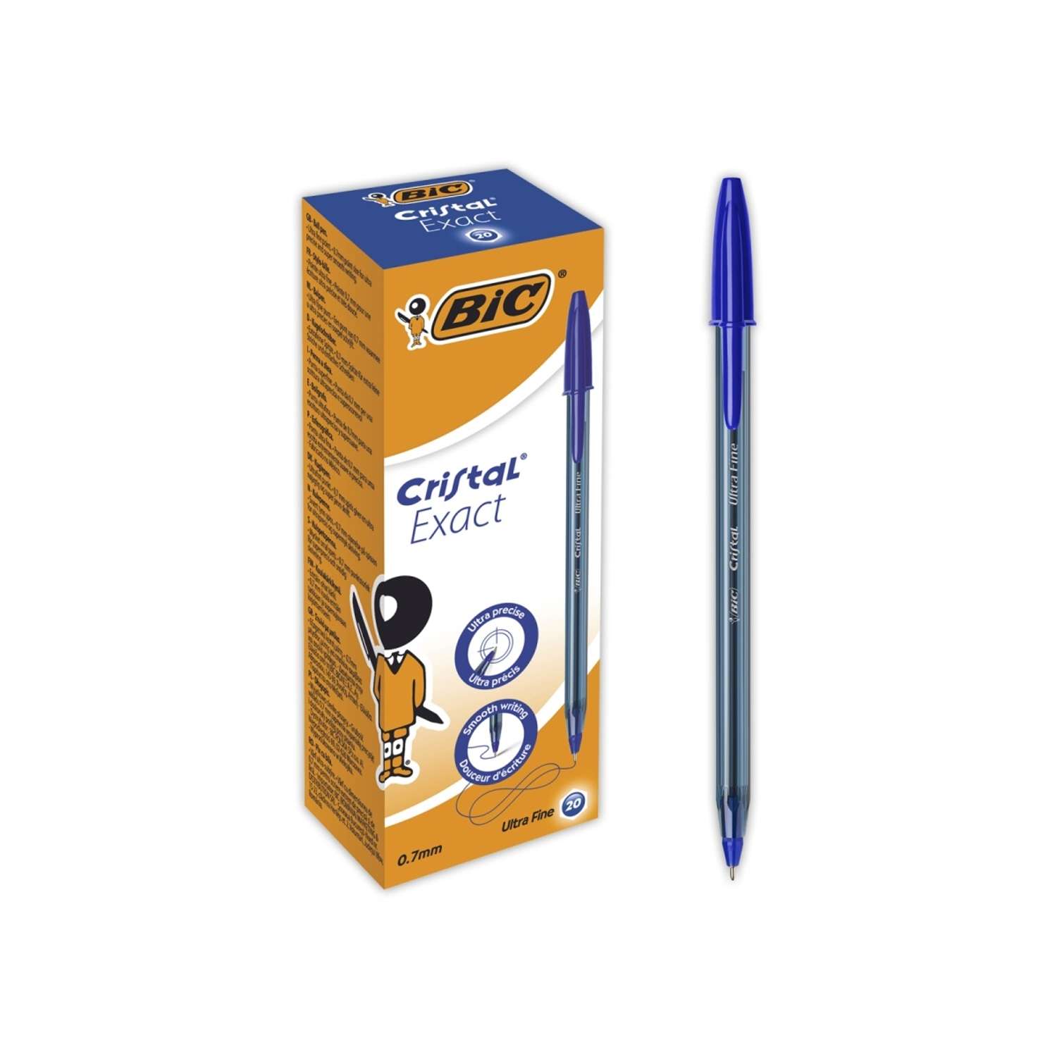 Ручка шариковая BIC Cristal синий 20 шт - фото 2