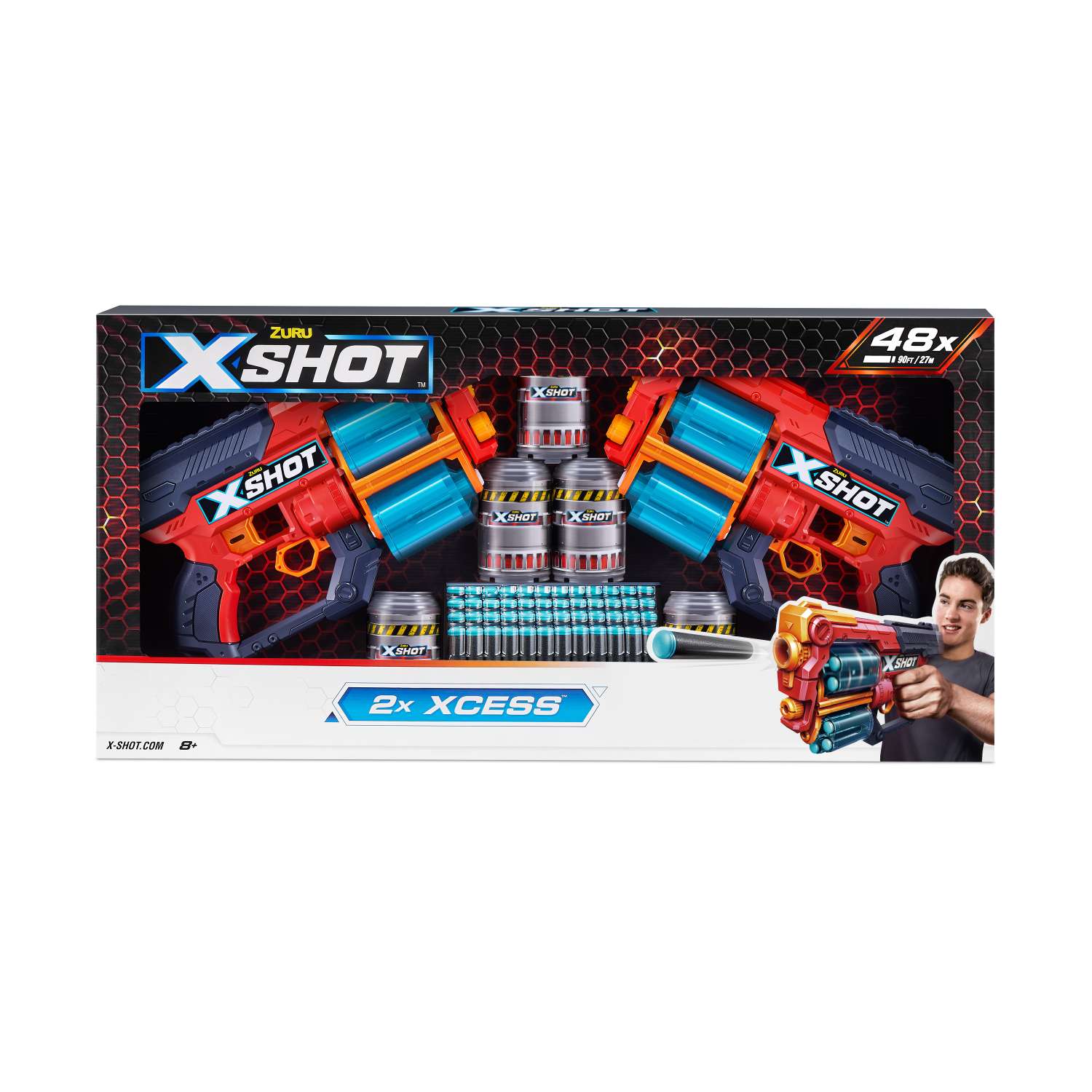 Набор для стрельбы X-SHOT  Комбо Эксесс 36438-2022 - фото 9