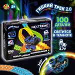 Игровой набор 1TOY Nextreme Гибкий трек с синим внедорожником 100 деталей