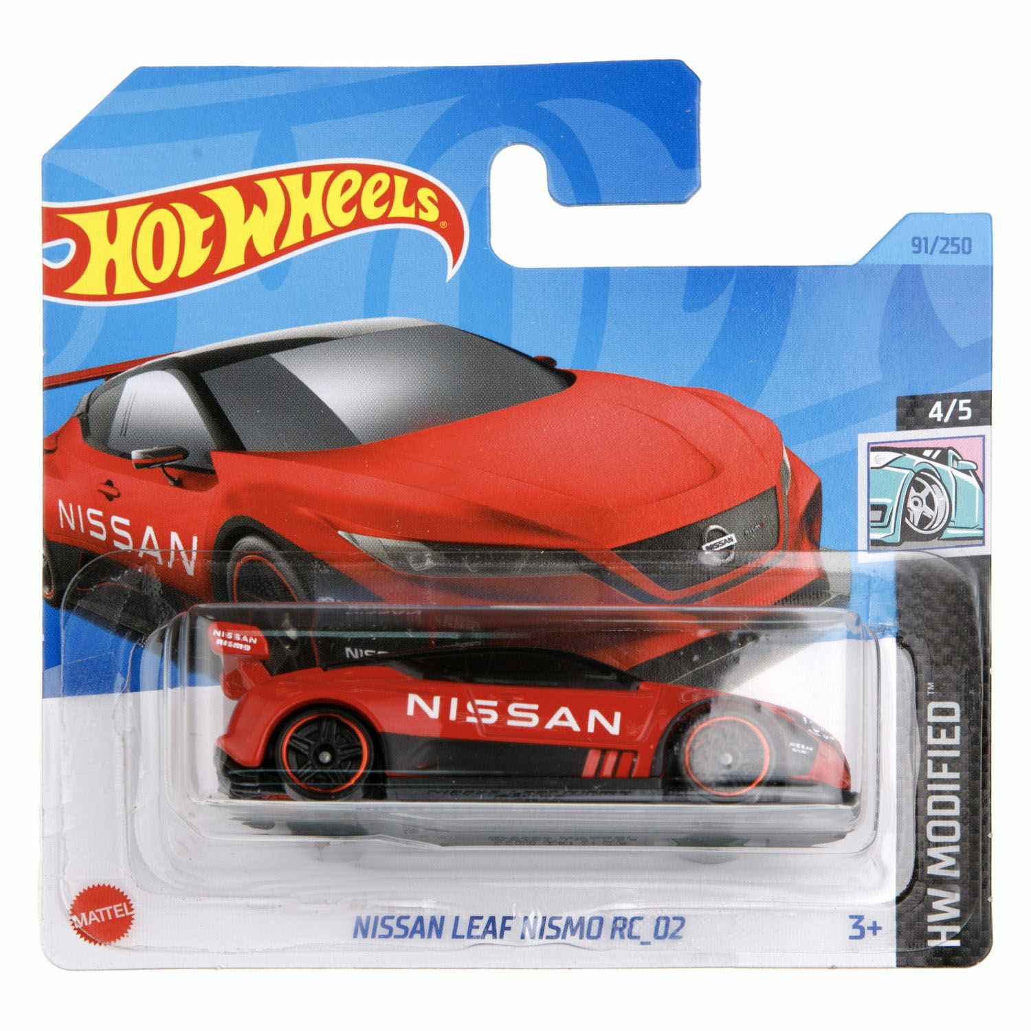 Автомобиль Hot Wheels Nissan Leaf Nismo RC 02 63415 - фото 1