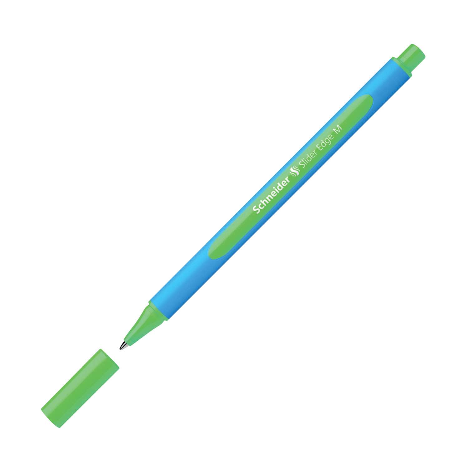 Ручка шариковая SCHNEIDER Slider Edge M зеленая 1.0 мм трехгранная 10 шт - фото 1