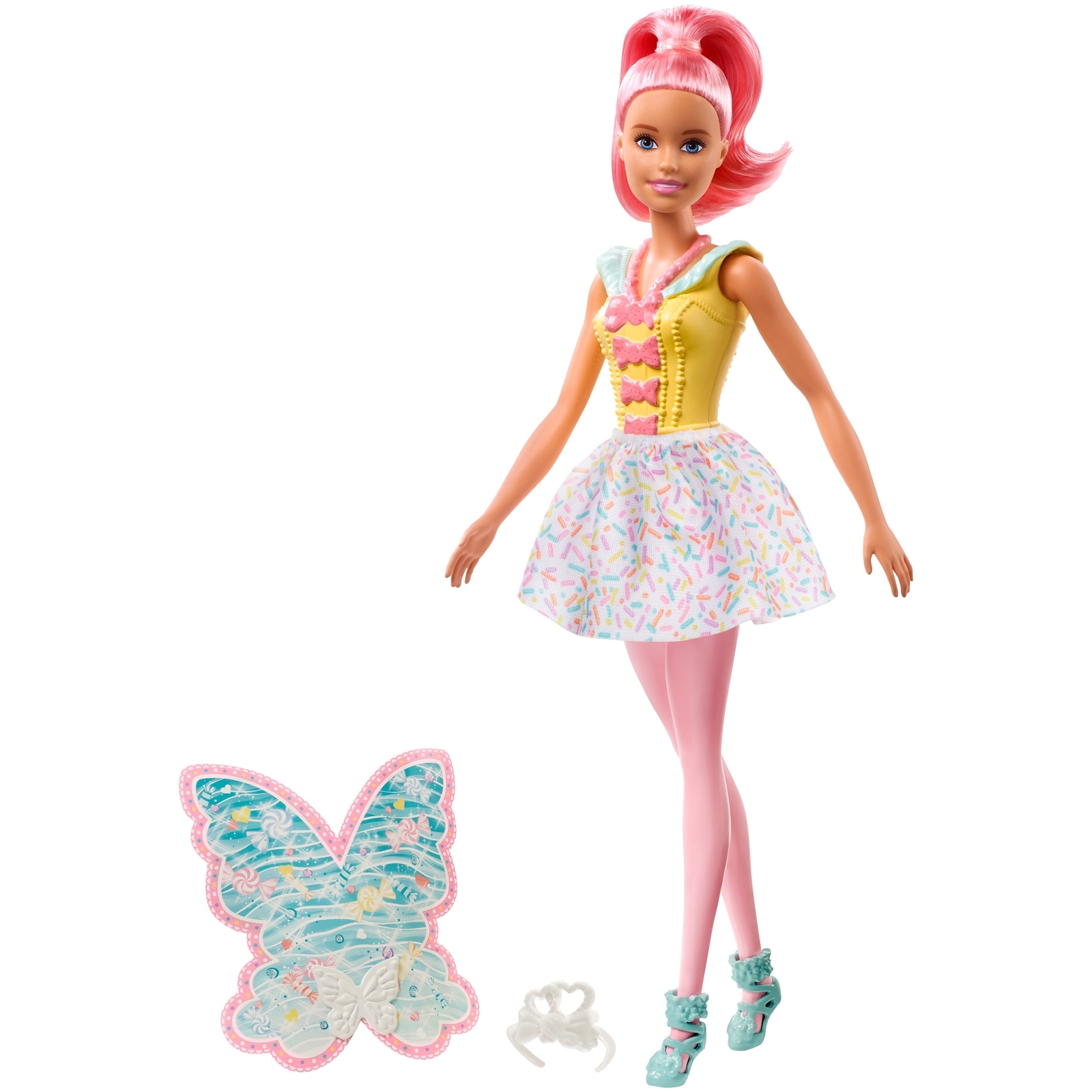 Кукла Barbie Dreamtopia Фея FXT03 купить по цене 99 ₽ в интернет-магазине  Детский мир