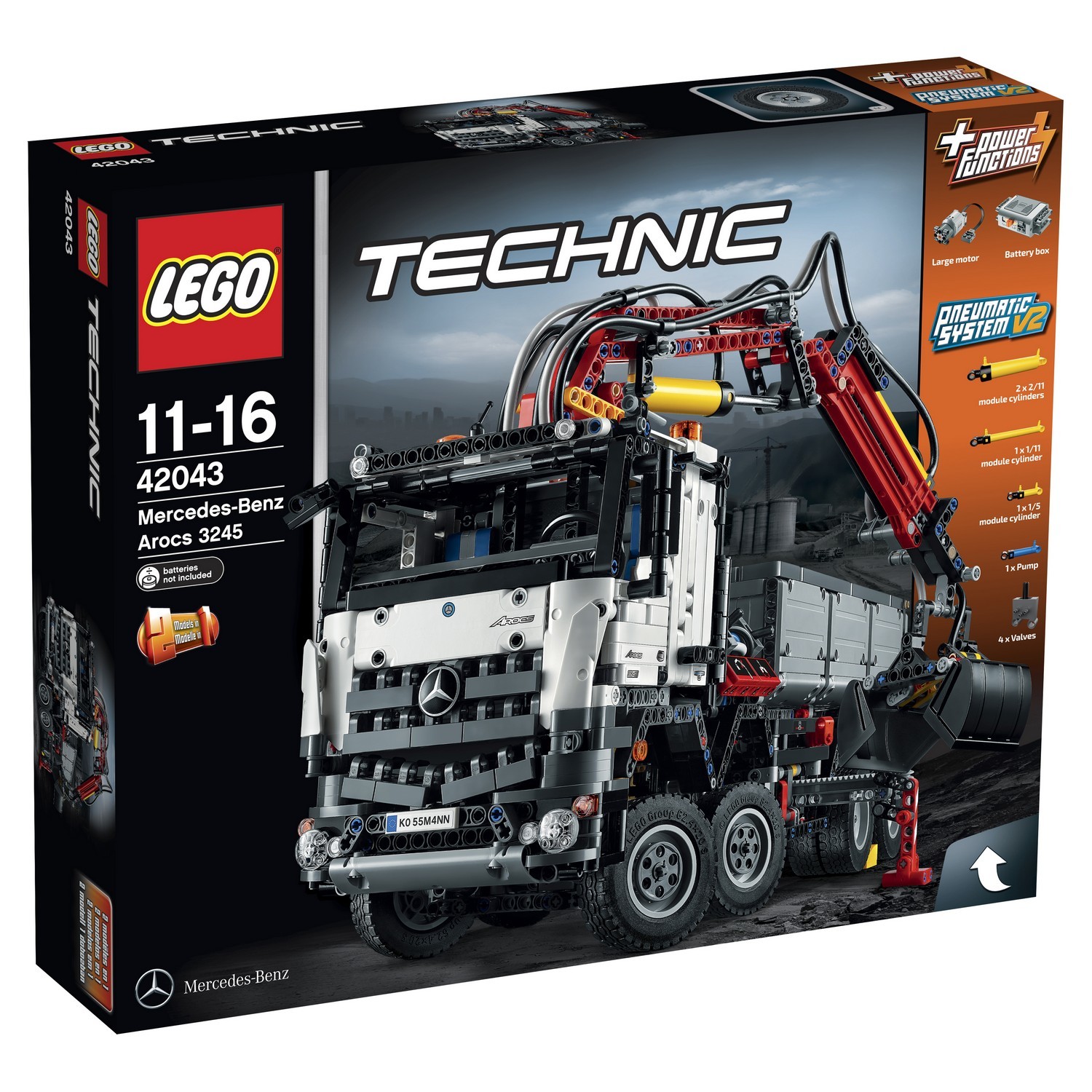 Конструктор LEGO Technic Mercedes-Benz Arocs 3245 (42043) купить по цене  18989 ₽ в интернет-магазине Детский мир