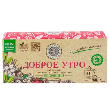 Чай Фабрика Здоровых Продуктов Доброе утро с ягодами и травами 1.5г*25пакетиков