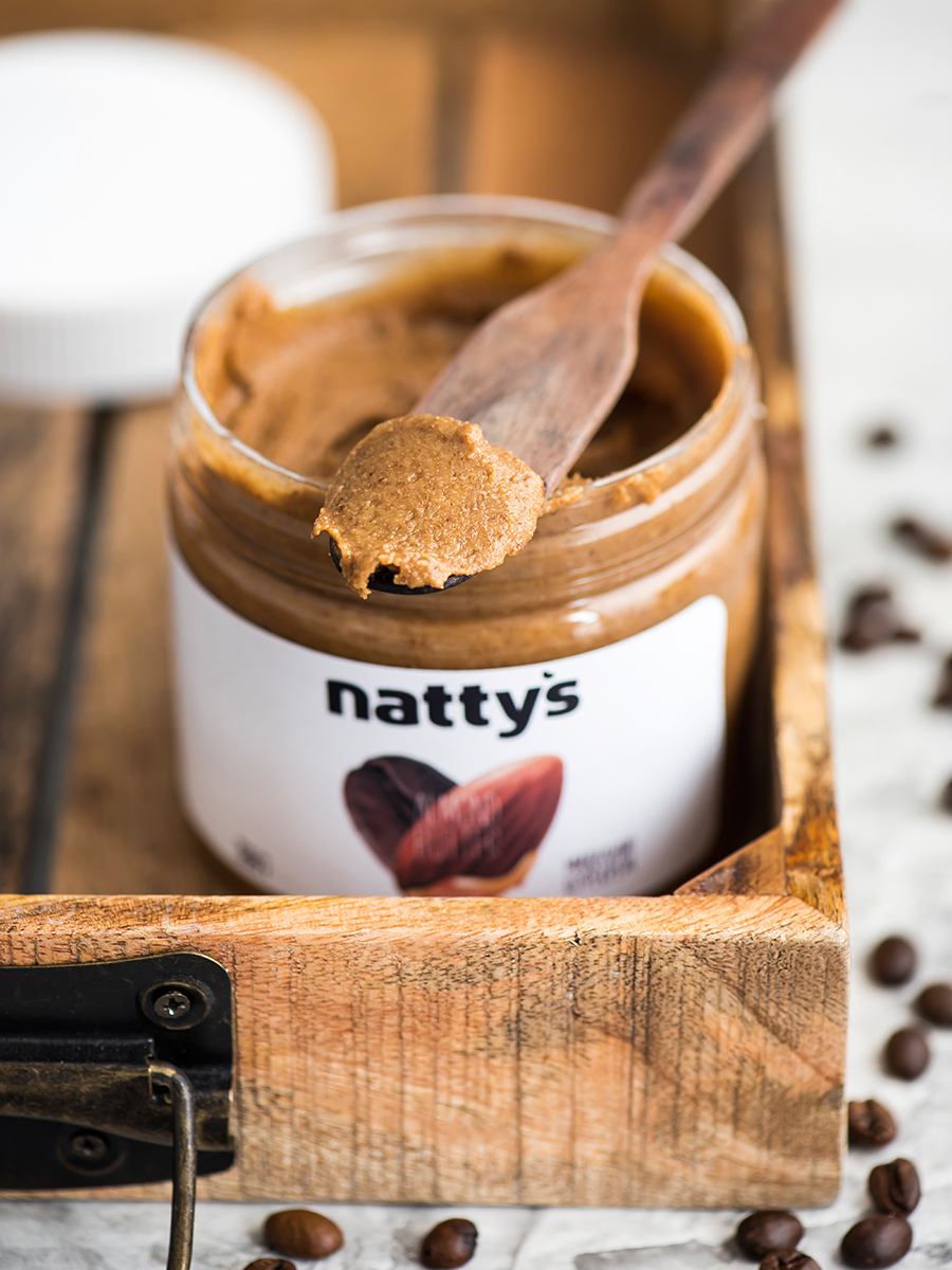 Паста миндальная Nattys Coffetty с кофе и мёдом 325 г - фото 8