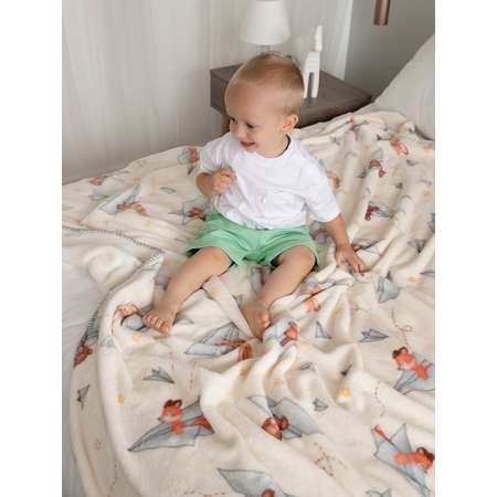 Плед Baby Nice micro flannel Самолётики 100х140 см
