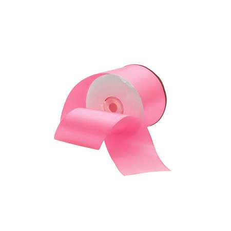 Лента Айрис атласная упаковочная флористическая 5 см 22.86 м 012 яркий розовый