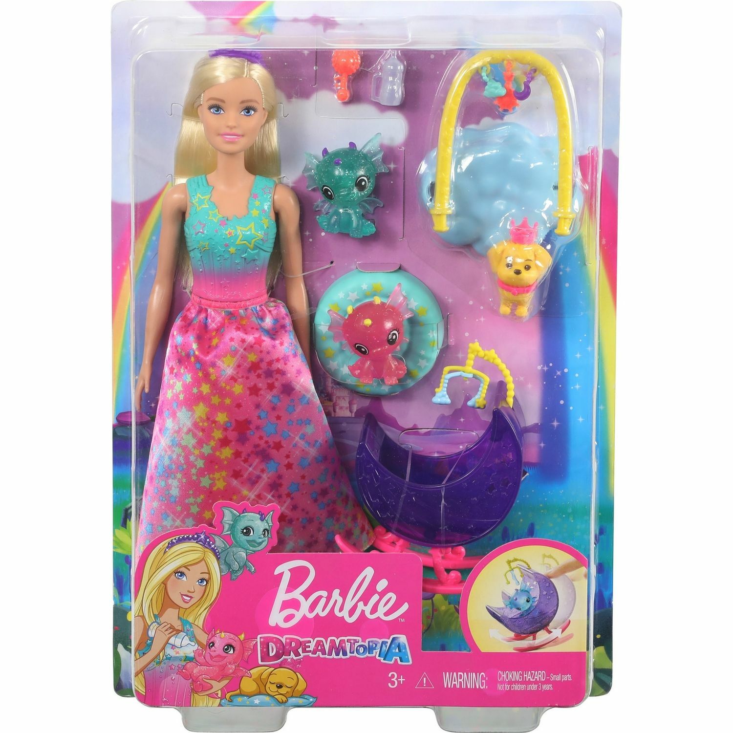 Набор игровой Barbie Заботливая принцесса Детский сад для драконов GJK51  купить по цене 2099 ₽ в интернет-магазине Детский мир