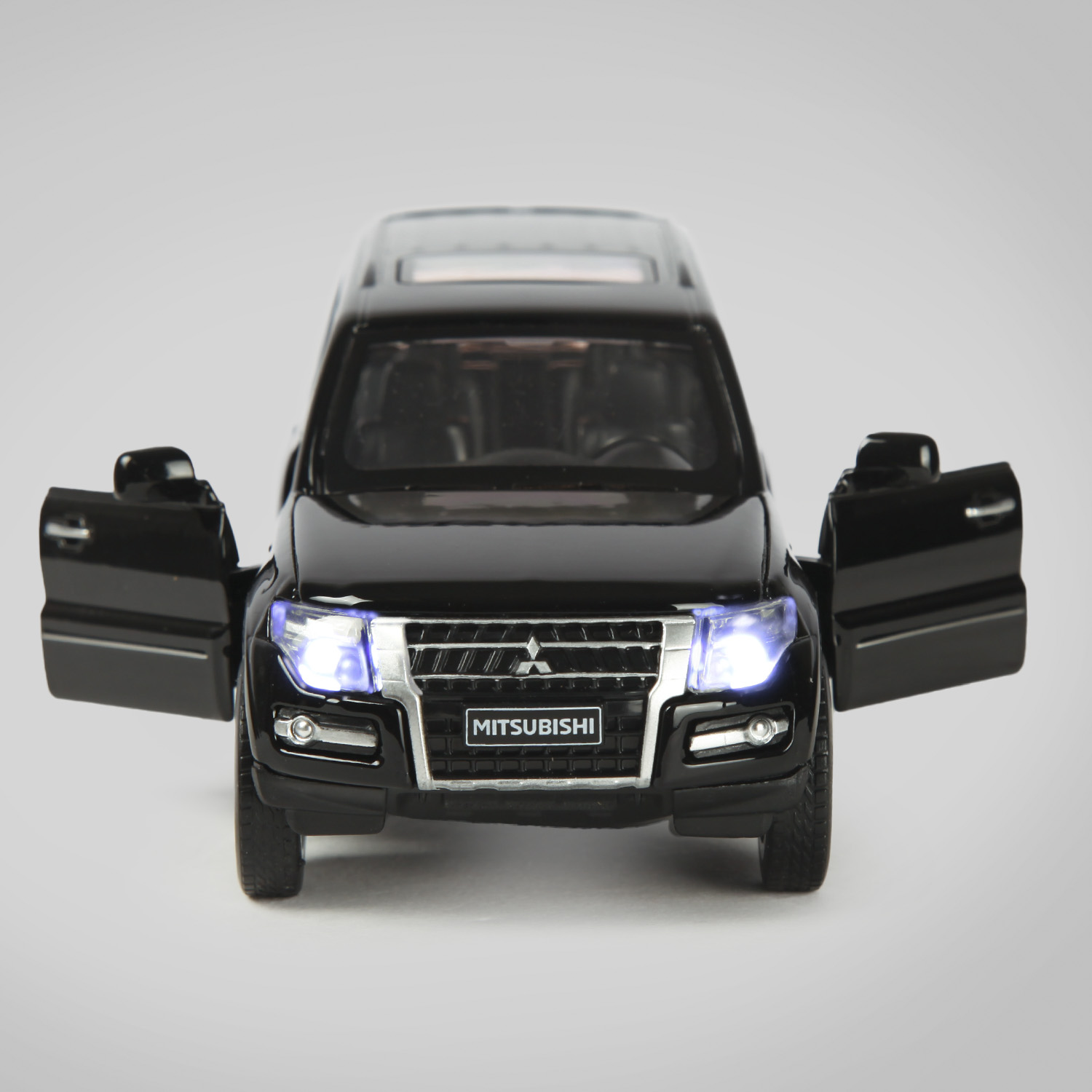 Машинка Mobicaro 1:33 Mitsubishi Pajero 4WD Turbo Черная 68463 68463 - фото 6