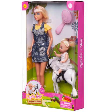 Игровой набор ABTOYS Куклы Defa Lucy Мама на прогулке с дочкой