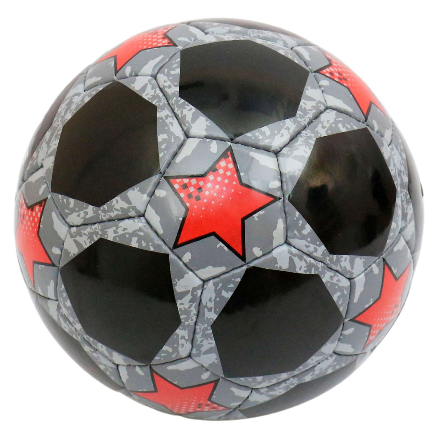 Мяч футбольный InGame PRO BLACK №5 черно-красный IFB-117 - фото 3