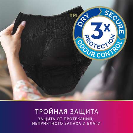 Трусы урологические Tena М 9шт Черные