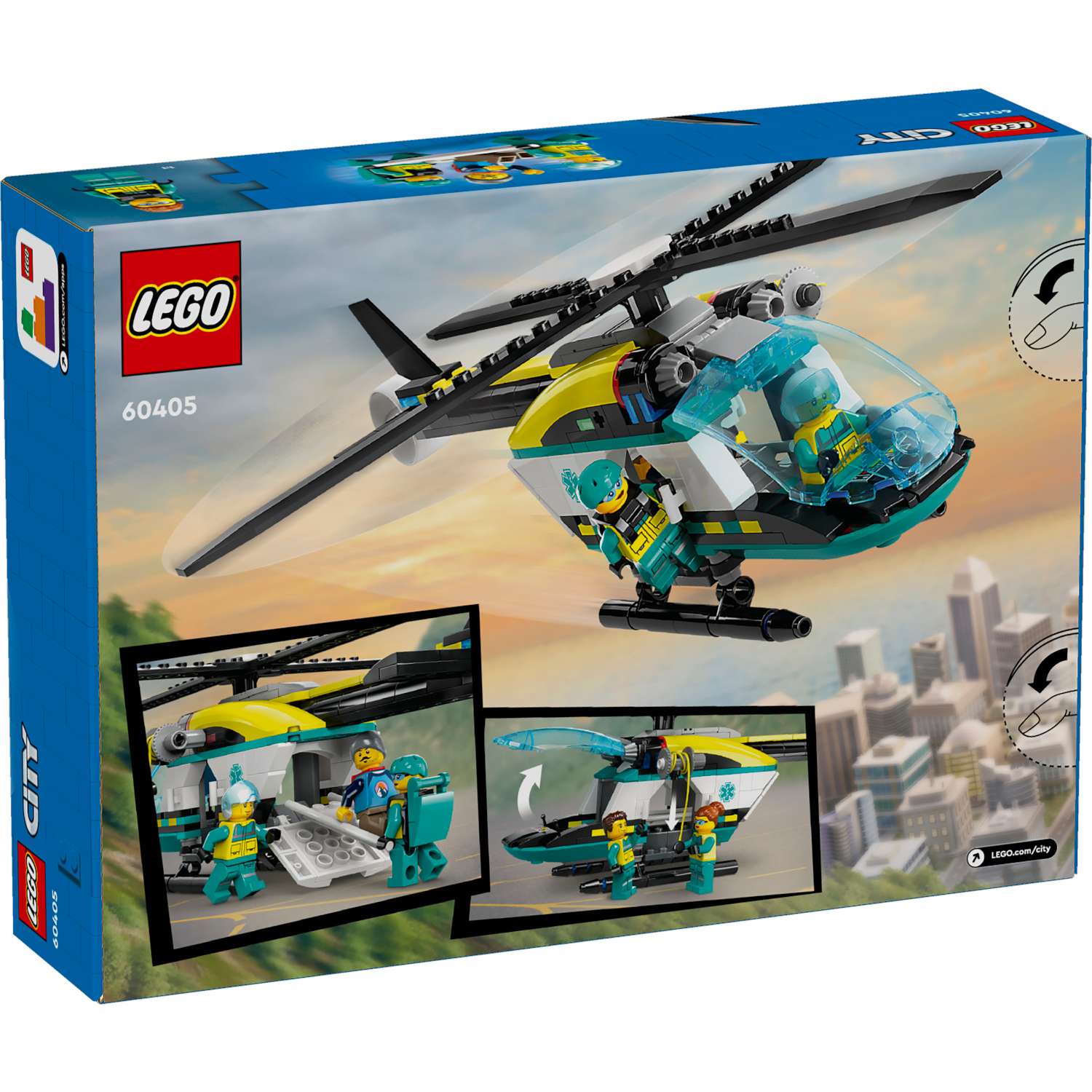 Конструктор LEGO City Аварийно-спасательный вертолет 60405 - фото 5