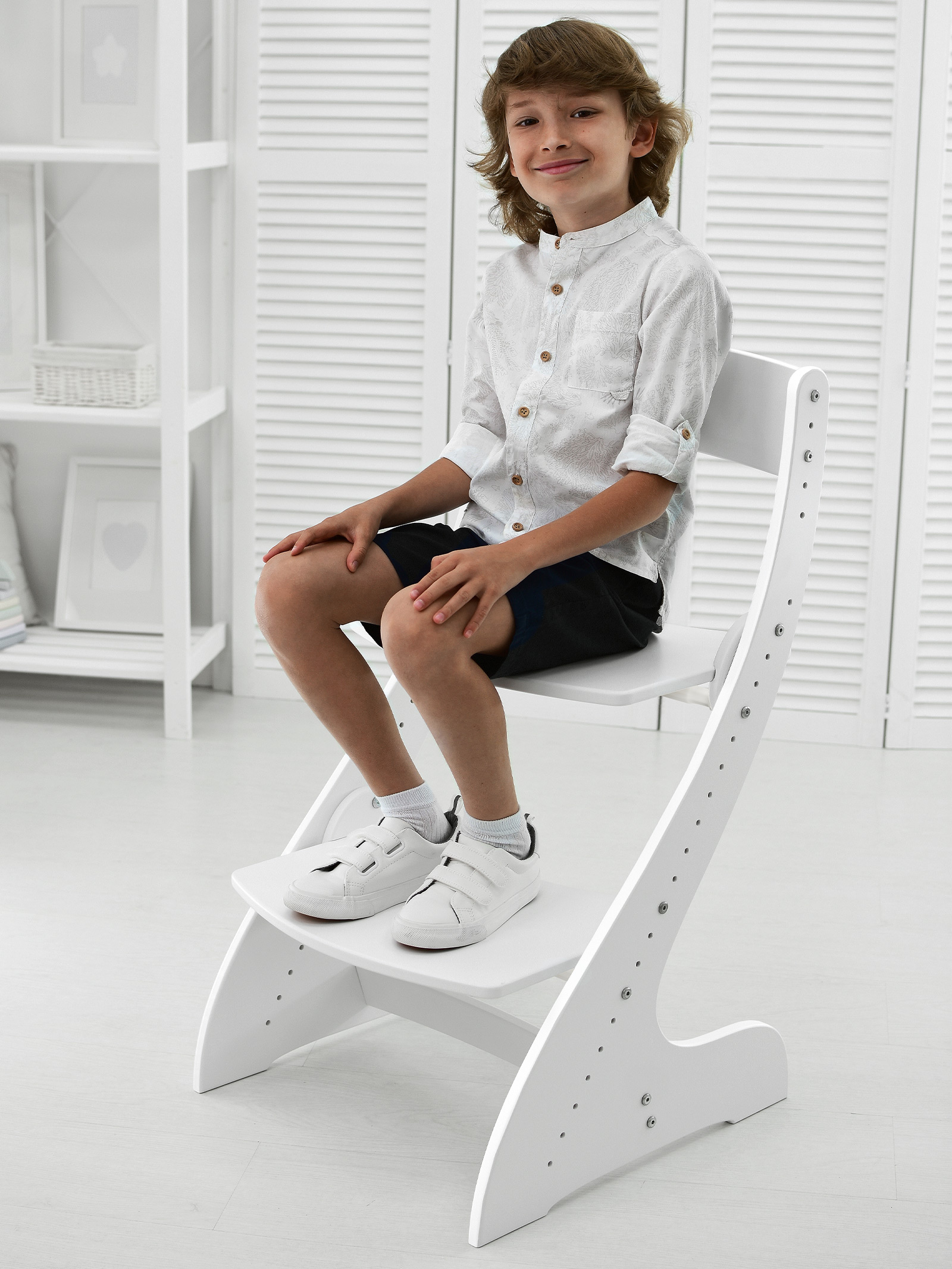 Растущий стул детский Мега Тойс регулируемый для школьника - фото 3