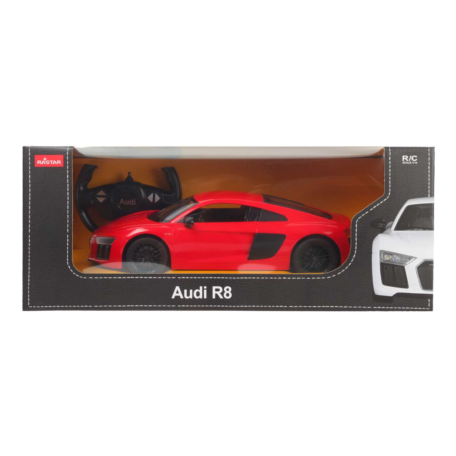 Машина Rastar РУ 1:14 AUDI R8 2015 Version Красная 74400 - фото 2