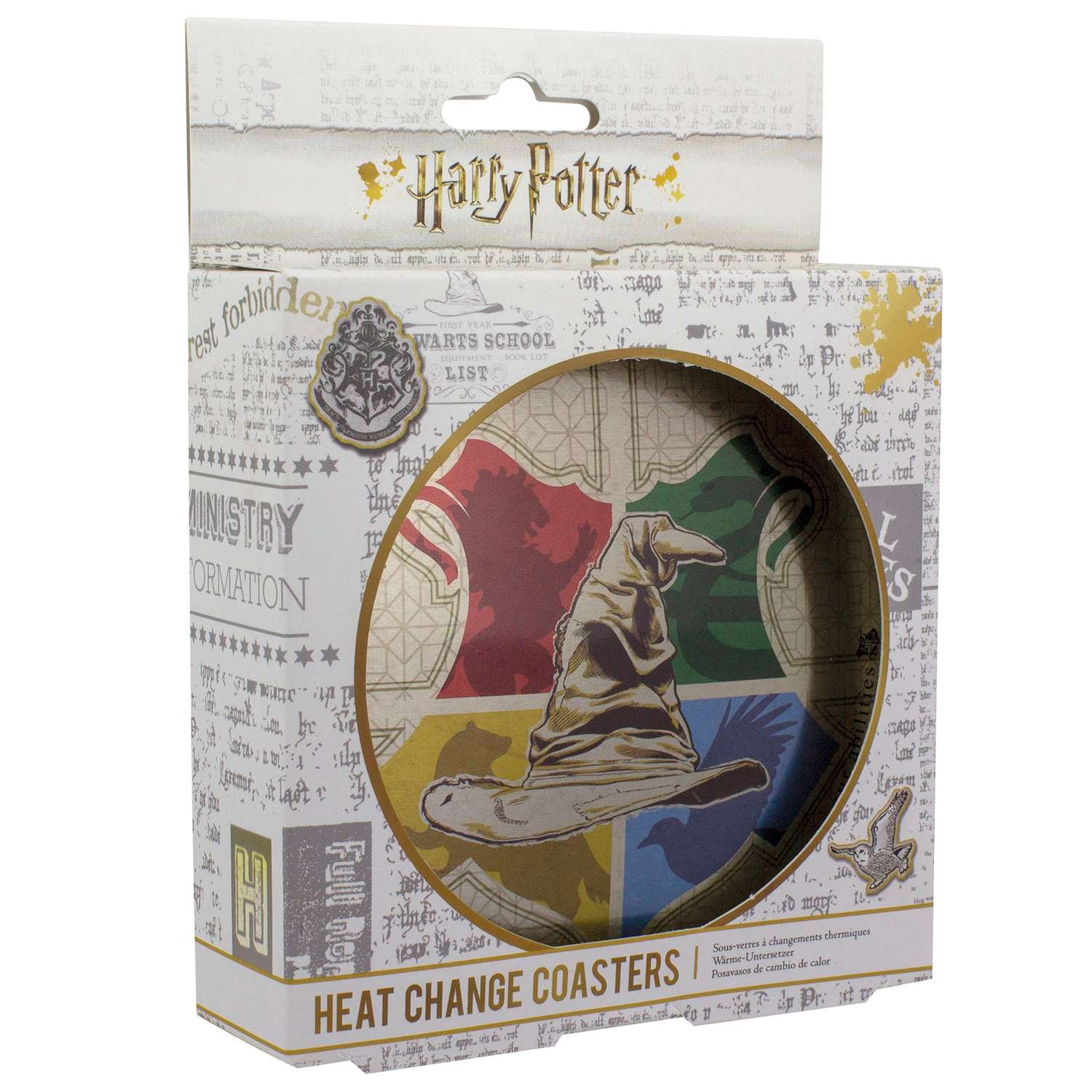 Подставки под напитки PALADONE Harry Potter Sorting Hat Heat Change Coasters PP4950HP - фото 2