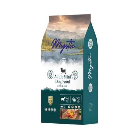 Корм для собак Mystic 15кг Adult Mini Dog Food Lamb and Rice с ягненком и рисом сухой