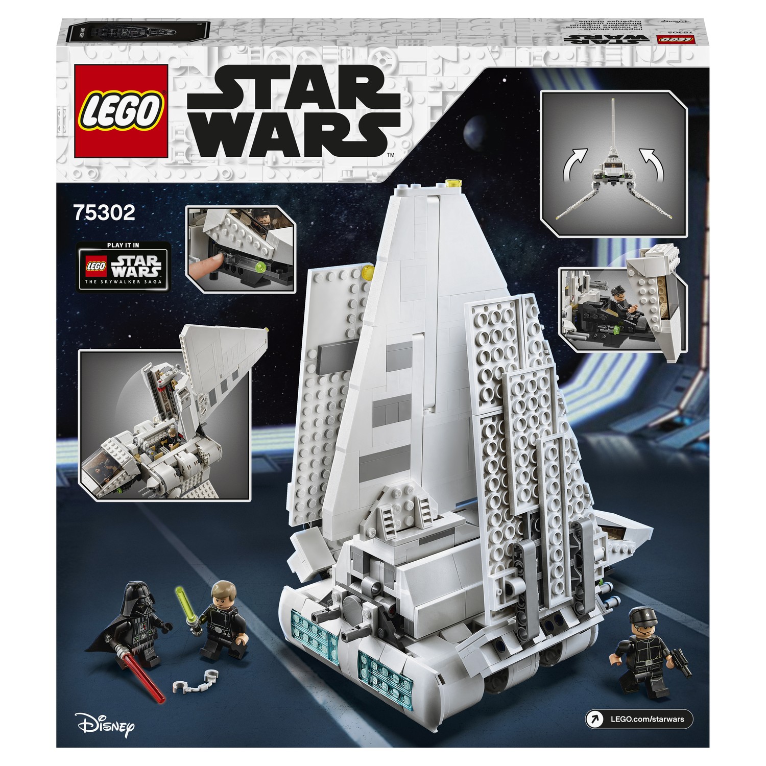 Конструктор LEGO Star Wars Имперский шаттл 75302 купить по цене 7999 ₽ в  интернет-магазине Детский мир