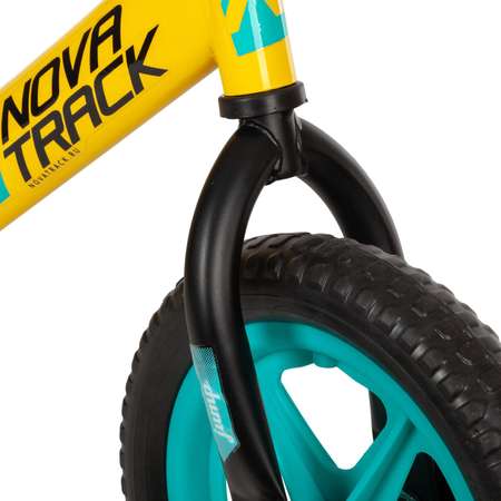 Беговел NOVATRACK 12 JUMP лаймовый