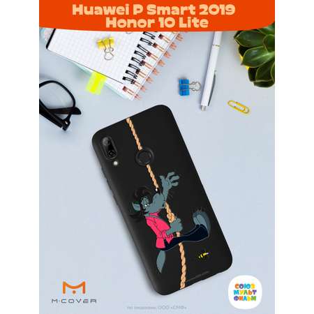 Силиконовый чехол Mcover для смартфона Huawei P Smart 2019 Honor 10 Lite Союзмультфильм Полет волка