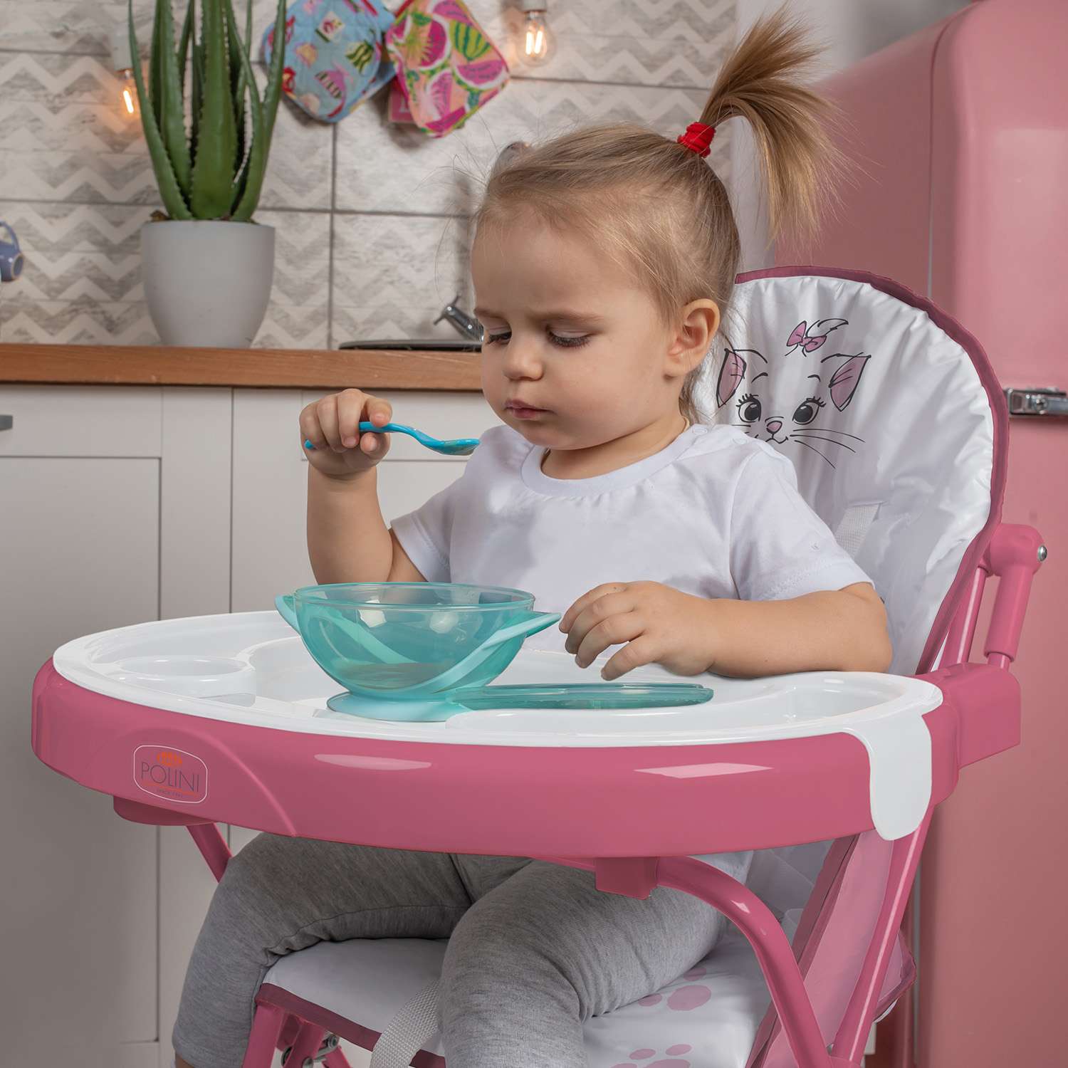 Стульчик для кормления Polini Kids Disney Baby 252 (кошка