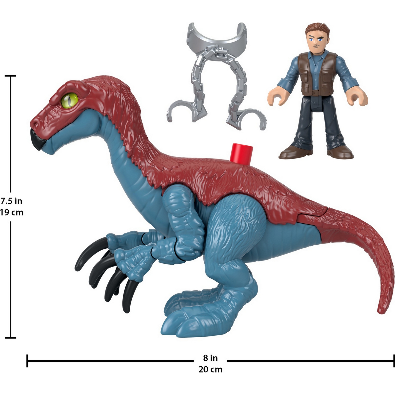 Набор IMAGINEXT Jurassic World Теризинозавр и Оуэн GVV63 - фото 6