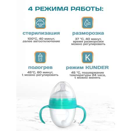 Подогреватель для бутылочек KUNDER стерилизатор паровой KNDR-26