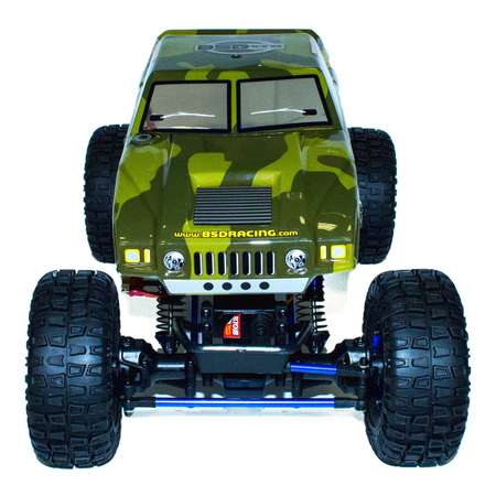 Машина BSD РУ 1:10 Краулер 4WD Rock crawler Зеленая BS703T